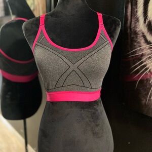 🔥3 for $25🔥 🩷NWOT- ATHLETIC WORKS PINK AND GRAY SPORTS BRA SZ L